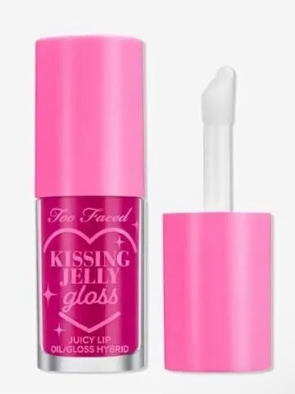 Too Faced Kissing Jelly Gloss — Bright Pink Juicy Lip Gloss